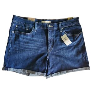 NWT Levis Womens Mid Length Denim Shorts Size 16/ W 33